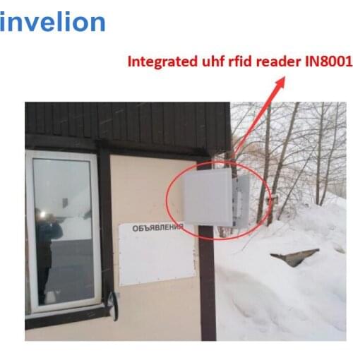 2pcs/lot 1-10m long range rfid tag reader uhf epc gen2 linear polarized 12dbi high gain rfid antenna reader RS232 Wiegand26/34