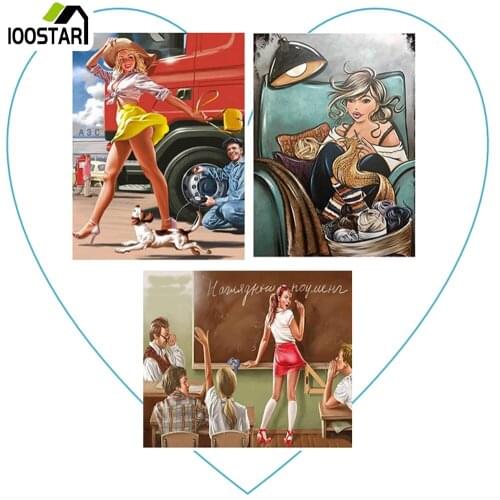 5D Diamond Painting Full Square/Round Sexy Woman Craft Kit Beads For Embroidery Cross Stitch Home Decor Creative Hobbies Gift