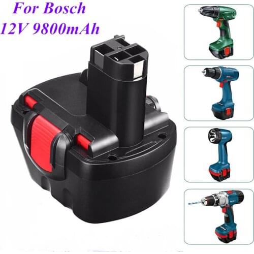 For Bosch 12V 9800mah PSR 1200 Rechargeable battery GSR 12V 9.8AH AHS GSB GSR 12V E-2 BAT043 BAT045 BAT046 BAT049 BAT120 BAT139