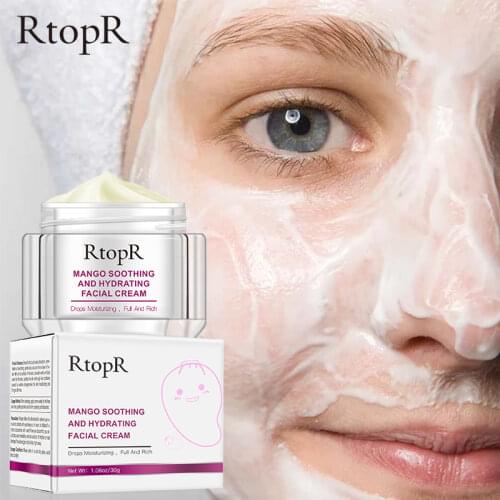 RtopR Mango Anti-Wrinkle Cream Anti-Aging Whitening Bright Moisturizing Fluid Shrink pores Nourish skin Facial Care 30g