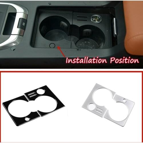 ABS Car Center Console Cup Holder Frame Trim Stickers Accessories For Land Rover Discovery Sport 2015-2019 Left Hand Drive