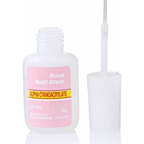 10g Fast Drying Nail Glue for False French Tips Glitter Acrylic Nail Art Decoration Adhesive Tool Manicure