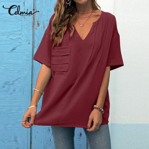 Celmia Women's Plain T-shirts