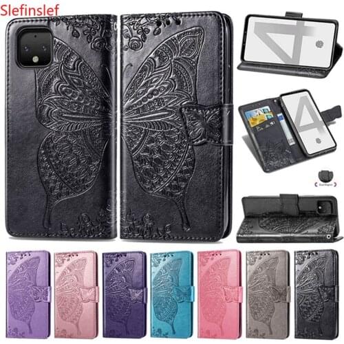 PU Leather Flip Case For Google Pixel 4 3A XL Wallet Case Luxury Phone Case For Google Pixel 4 3A 3D butterfly Wallet Case