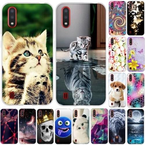 For Samsung Galaxy M01 Case Silicone Soft TPU Back Cover Phone Case For Samsung Galaxy M01 M015 Case Cover Fundas Coque
