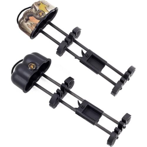 1Pc Black and Camo 5 Spot Arrow Quiver Holder Quick Release Lock Case Archery Compound Bow