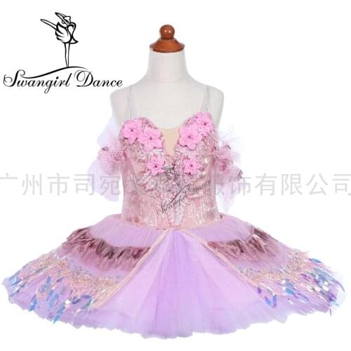 Children lilac fairy doll performance ballet tutu adult professional sleeping beauty pancake tutu skirt BT9242
