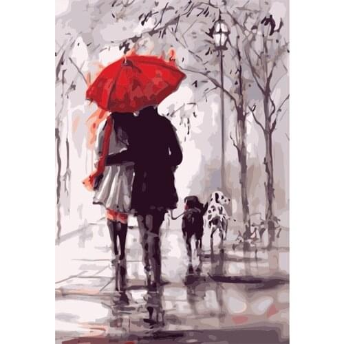 DIY Picture On Wall Oil Painting By Number Portrait Home Decor Abstract Drawing Lover Hand Unique Gifts 40x50cm