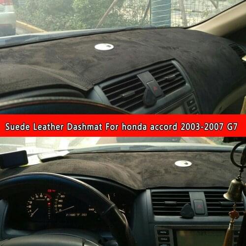 For Honda accord 2003 2004 2005 2006 2007 G7 Suede Leather Dashmat Dashboard Cover Pad Dash Mat Carpet nonslip Car-styling