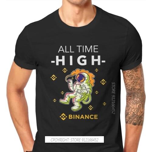 All Time High TShirt Binance Coin Cryptocurrency Miners Tops Comfortable T Shirt Male Unique Gift Clothes