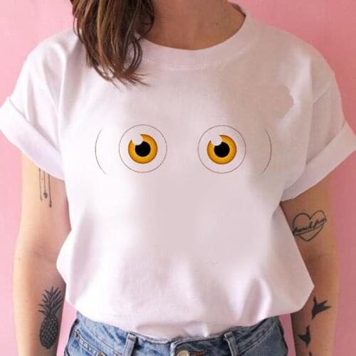 T Shirt Women Short Sleeve Summer90s Harajuku Female Ladies Aesthetic Tees Girls Top Clothing Oversize White T-Shirt for Girls