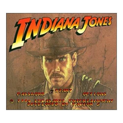 Indiana Jones' Greatest Adventures 16 bit Big Gray Game Card For NTSC Game Player Drop Shipping