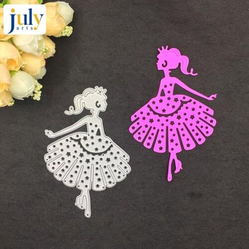 Julyarts Dancing Girl Metal Die Cuts Cutting Dies for DIY Scrapbooking Embossing Paper Cards Decoration Metal Cutting Dies New
