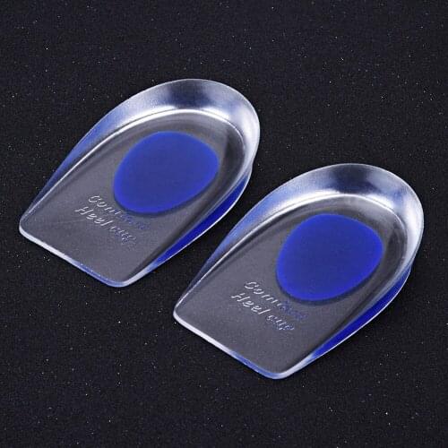 Posture Corrector Foot Protection Support Silicone Gel Insoles Height Increase Foot Orthotic Arch Support Heel Pads Blue Health