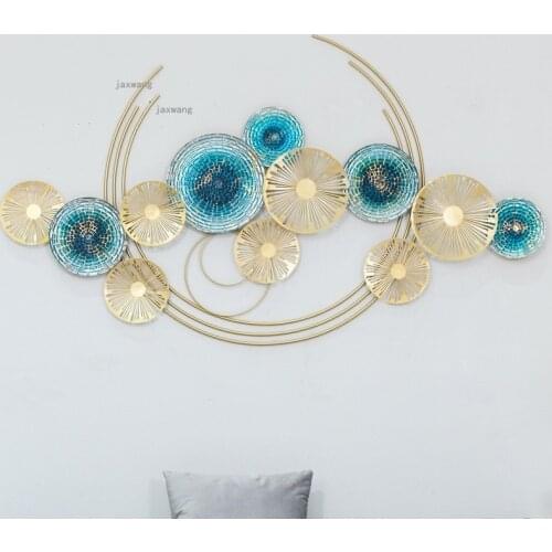 Wrought Iron Small Apartment Wall Hanging Living Room Sofa Background Wall Pendant Modern Bedroom Hotel Decoration Accessories