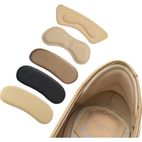 Fashion 2pcs Practical Sticky Fabric Shoes Back Heel Inserts Insoles Pads Cushion Liner Grips High Quality Braces & Supports