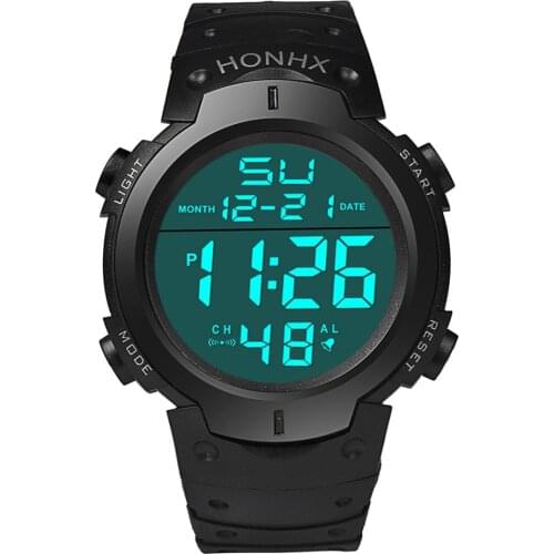 Men Sports Watches Fashion Chronos Countdown Mens Waterproof Led Digital Watch Man Military Clock Relogio Masculino Digital Wat