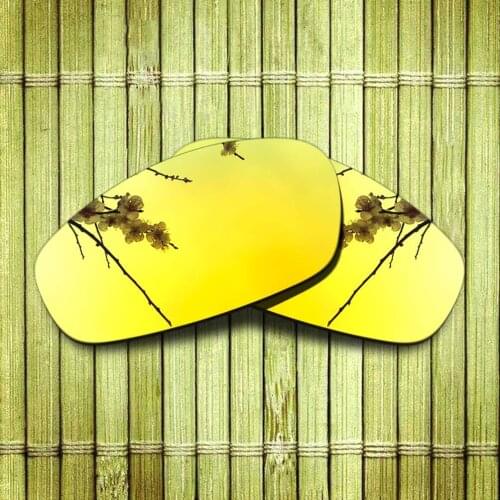 Polarized Replacement Lense For-Oakley Split Jacket Sunglasses Frame True Color Mirrored Coating - Yellow Options