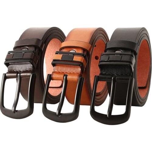 Genuine pu Belt For Mens Buckle Jeans Casual Belts Business Cowboy Waistband Male Fashion Designer 2021New Waistband Girdle