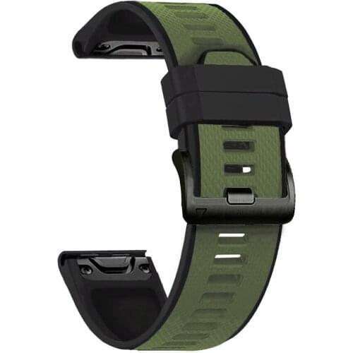 Silicone Quick Easy Fit Strap For Garmin Fenix 3 HR 5 5X 6 6X TACTIX DELTA Instinct 22mm 26mm Sport Replace Wristband Bracelet