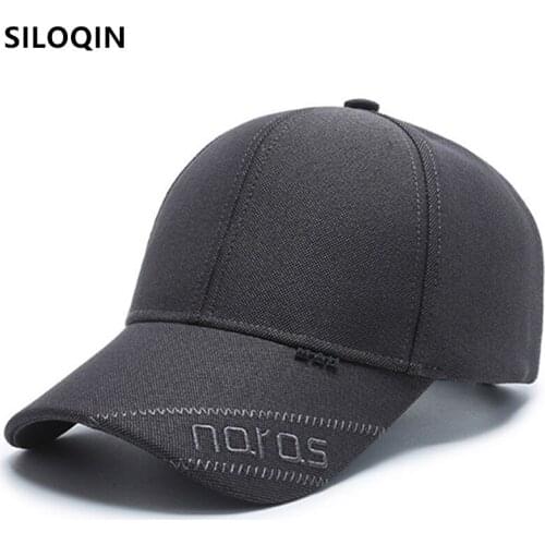 SILOQIN New Style Male Bone Tongue Cap Snapback Cap Adjustable Size Mens Cotton Baseball Cap Simple Casual Sports Caps Dad Hat