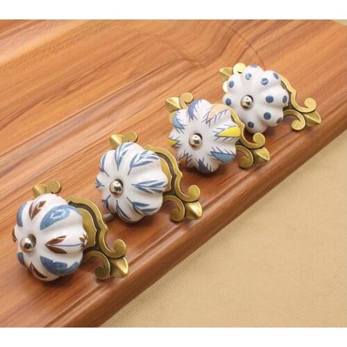 Vintage Bronze / Black Ceramic Cabinet Handle and Pulls Ceramic Furniture Hardware