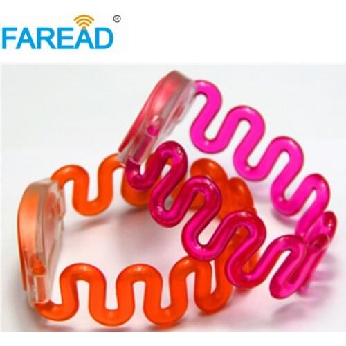 X100pcs Free shipping UHF Alien H3 RFID Wristband For Swimming Pool, Sauna bath center