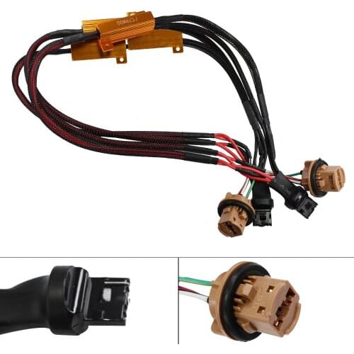 YUNPICAR 50W 6Ohm 7443 7444NA T10 992 Led Load Resistor-Fix Headlight LED Bulb Fog Lamp Fast Hyper Flash Turn Signal Blink Light