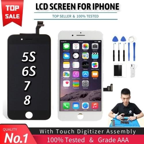 Grade AAA LCD Display For iPhone 5S 6 6S 7 8 Plus Touch Digitizer Replacement Assembly Screen for iPhone 6P 6SP 7P 8P Pantalla
