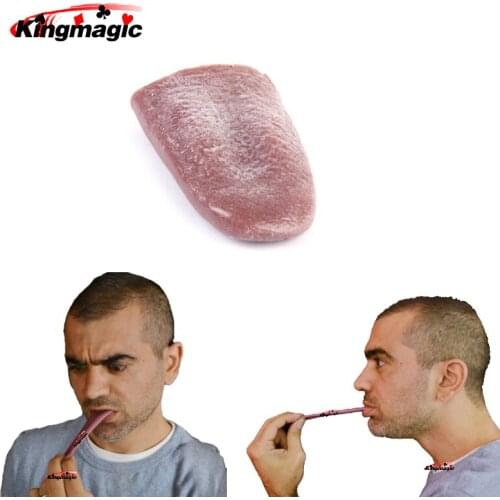 1pcs Prank Maker Trick Fun Novelty Funny Joke Toy Fake Nail Through Tongue Trick Halloween Kids Children Gags Practical Jokes