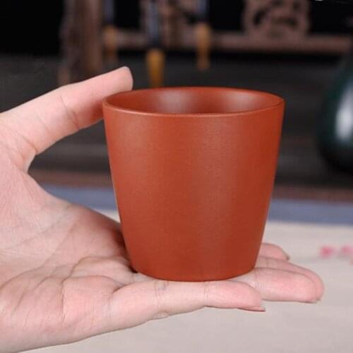 100ml Yixing Zisha Pot Large Straight Cup Zhu Ni Teacup Single Cup Red Black Master Tea Cup