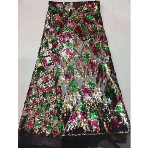 130-135cm fashion mesh base colorful sequined fabric,XERY190730D