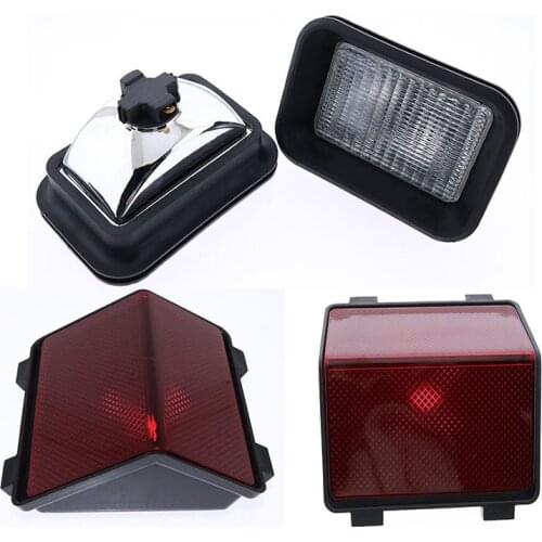 2PCS Rear Tail Light Lamp 6703796+ 2PCS Red Tail Light Assembly 6704362 fit for Bobcat 653 853 7753 773 763