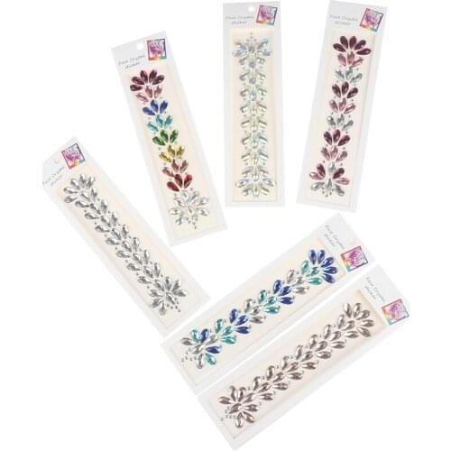 3D Crystal Stickers Forehead Headpiece Hair Glitter Face Body Gems Shiny Sticker Temporary Tattoo Stickers