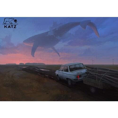 5D Animation Scene Diamond Painting Color Painting Landscape Painting Diamond Mosaic Full Diamond Embroidery Home Decor