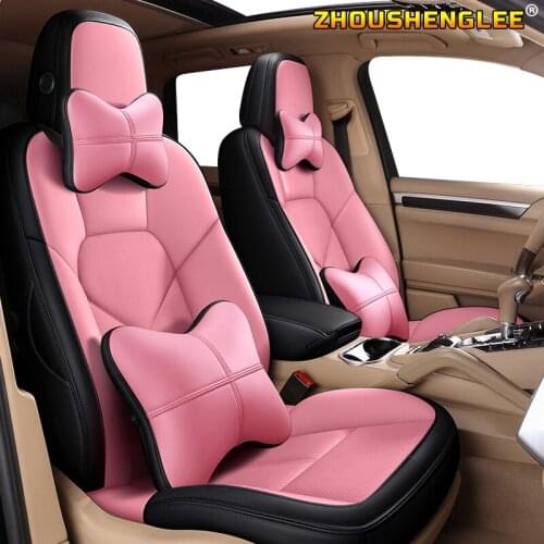 ZHOUSHENGLEE Make Custom Leather car seat cover For Acura MDX RDX RL TL ILX CDX TLX-L Automobiles Seat Covers car seats protecto