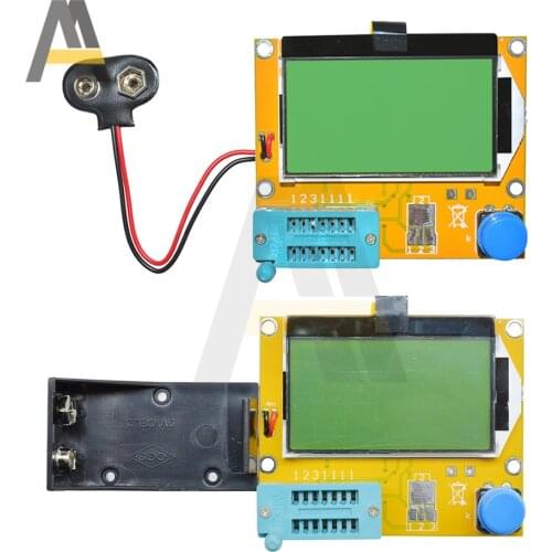 LCR-T4 LCD Digital Transistor Tester Meter M328 Diode Triode Capacitance ESR Meter Battery For MOS PNP NPN LCR