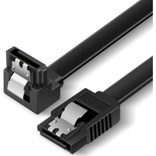SATA Cables 1/2/5/10pcs 50cm PC Computer SATA III/3 Connection Data Cable 6 Gbps With Locking Latch 6Gbps SATA III / SATA 3
