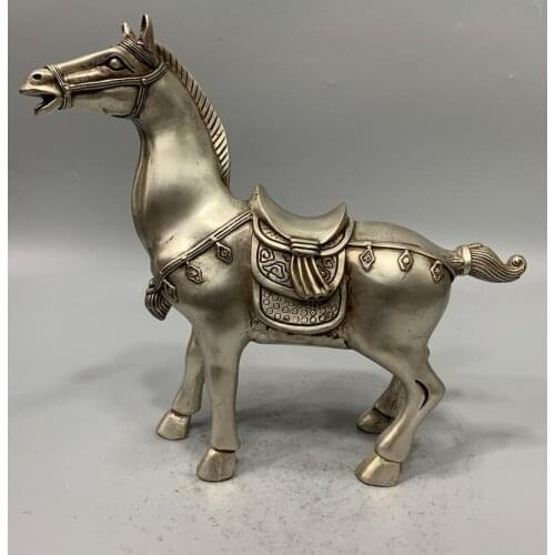 China White copper archaize horse crafts statue