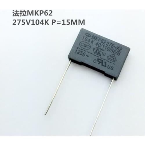 New and original 10PCS Kp62 safety X2 capacitor 275V104K 0.1uf p15MM