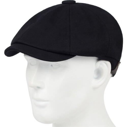 High quality cotton% fashion beret fashion old hat high quality four-color casual hats autumn and winter warm cap cold caps