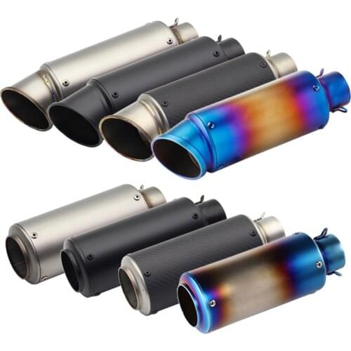 Inlet 51mm 61mm Motorcycle Exhaust Muffler End Pipe Escape Moto DB Killer Universal for Z1000 Z900 Z800 MT10 MT09 R1 R3 R6 etc