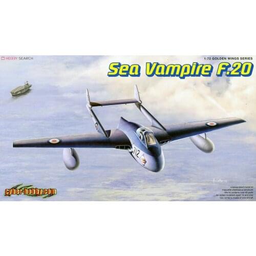 Dragon 5112 1/72 Sea Vampire F.20 Model Kit