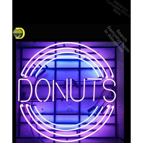 Neon Sign Donuts Home Decor Light neon Light Sign Beer Bar Pub Sign Custom logo Design Polis Signage Shop Glass Neon Lights beer