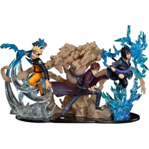 Bandai Genuine Naruto FZ ZERO Uchiha Sasuke Gaara Sakura Jiraiya Kakashi Tsunade Action Figure Model Toys Ornament