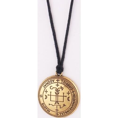 Women Men Necklace Jewelry Great God Archangel Angelic Amulet GABRIEL Rope Chain Provide Dropshipping