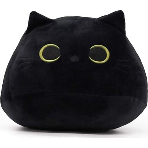 Black Cat Plush Toy, Black Cat Pillow, Durable Soft Plush Doll, Cat Plush Cat Pillow, Cat-Shaped Pillow, Sofa Pillow