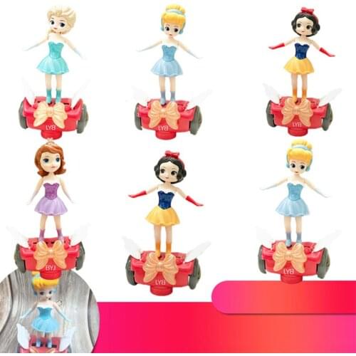 Disney Cartoon Sophia and Frozen Children portable luminous music universal rotation Dancing Princess lantern kindergarten toy