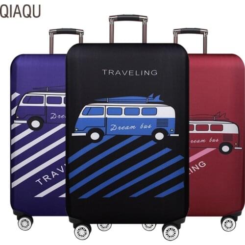 QIAQU Thicker Travel Suitcase Protective Cover Luggage Case Elastic Luggage Dust Cover Apply to 18''-32'' Travel Accessories