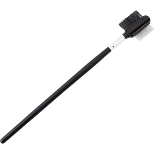 Eyebrow Comb Eyelash Brush Steel Teeth Dual-Comb Extension Brush Metal Comb Cosmetic Makeup Tool Maquiagem